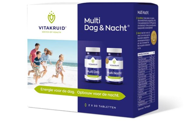 Vitakruid Multi dag & nacht 2 x 30 tabletten (60 Tabletten)