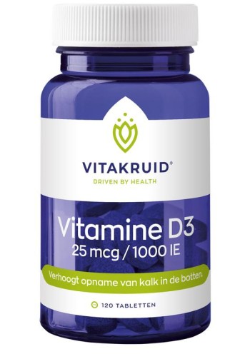 Vitakruid Vitamine D3 25 mcg / 1000 IE (120 Tabletten)