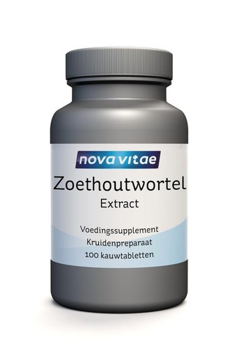 Nova Vitae Zoethoutwortel extract DGL (100 Kauwtabletten)