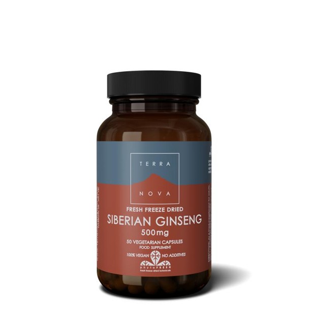 Terranova Siberian ginseng 500 mg (50 Vegetarische capsules)