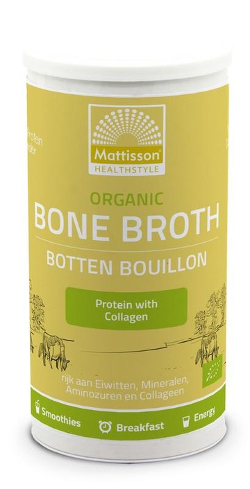Mattisson Organic beef bone broth botten bouillon bio (180 Gram)