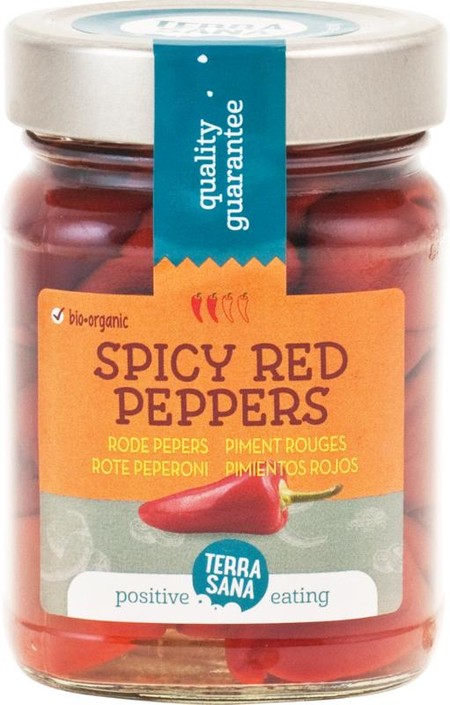 Terrasana Rode pepers spicy bio (200 Gram)