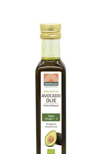 Mattisson Biologische avocado olie virgin koudgeperst bio (250 Milliliter)