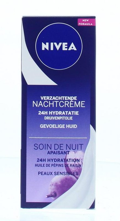 Nivea Essentials nachtcreme sensitive (50 Milliliter)