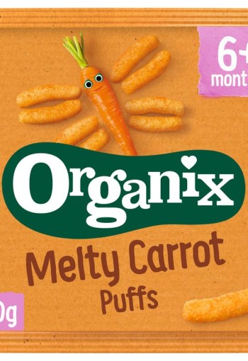 Organix Mais knabbels met wortel 6+M bio (20 Gram)