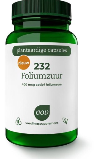 AOV 232 Foliumzuur 400mcg (60 Vegetarische capsules)