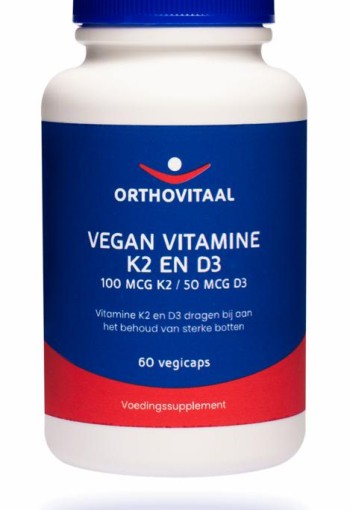 Orthovitaal Vitamine K2 & D3 vegan (60 Capsules)