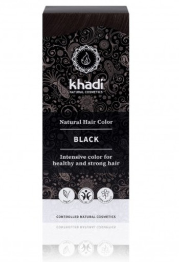 Khadi Haarkleur black (100 Gram)