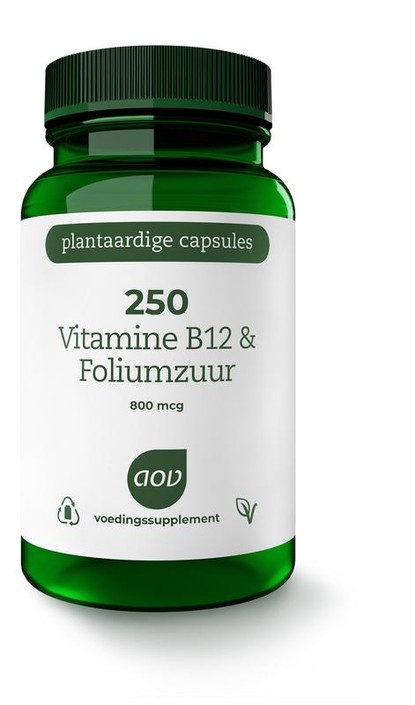AOV 250 Vitamine B12 & foliumzuur (60 Vegetarische capsules)