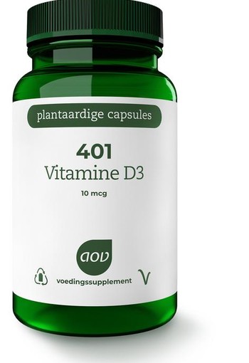 AOV 401 Vitamine D3 10mcg (60 Vegetarische capsules)
