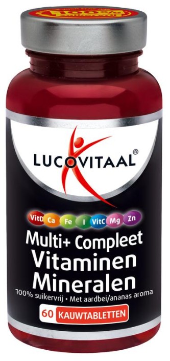 Lucovitaal Multi vitaminen & mineralen kauwtablet (60 Tabletten)