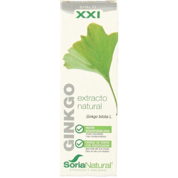 Soria Natural Ginkgo biloba XXI extract (50 Milliliter)