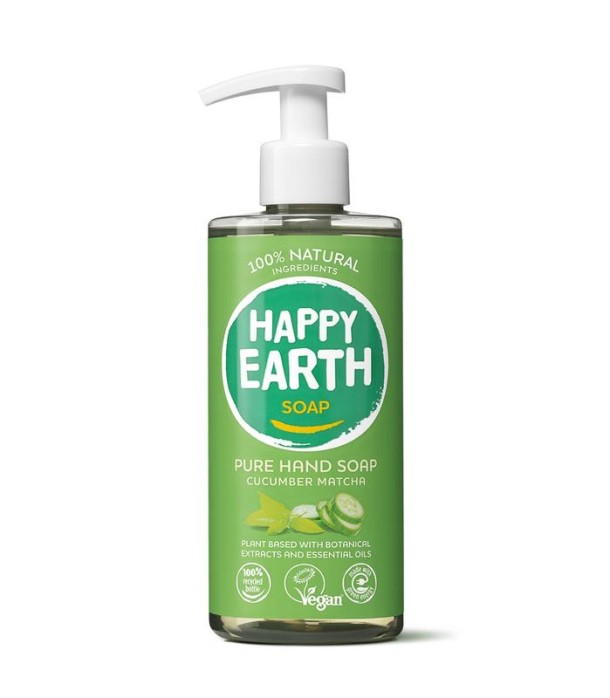 Happy Earth Pure hand soap cucumber matcha (300 Milliliter)