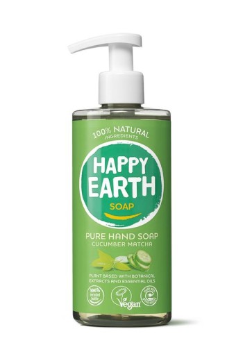 Happy Earth Pure hand soap cucumber matcha (300 Milliliter)
