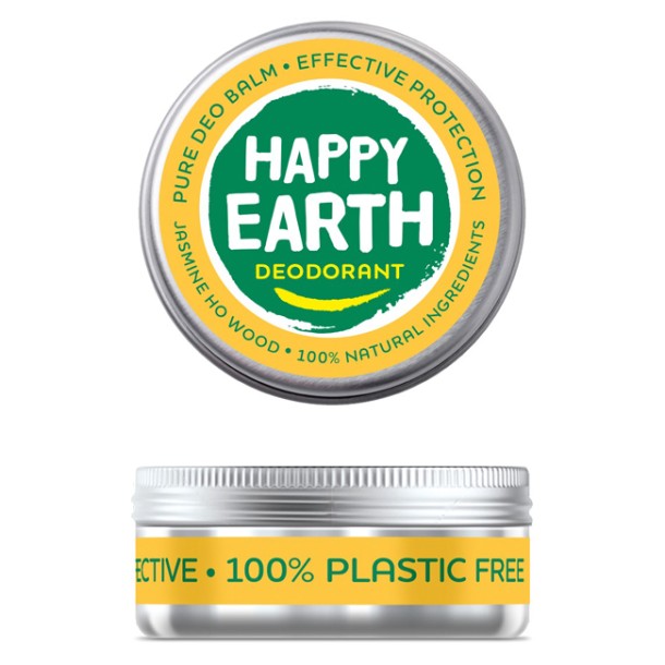 Happy Earth Deodorant balm jasmine ho wood (45 Gram)