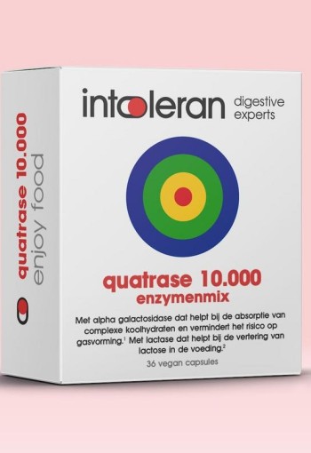 Intoleran Quatrase 10.000 (36 Vegetarische capsules)