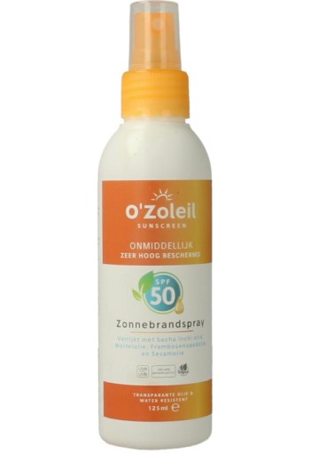O'Zoleil Zonnebrandspray SPF50 (125 Milliliter)