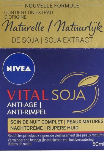 Nivea Vital soja anti-age nachtcreme (50 Milliliter)