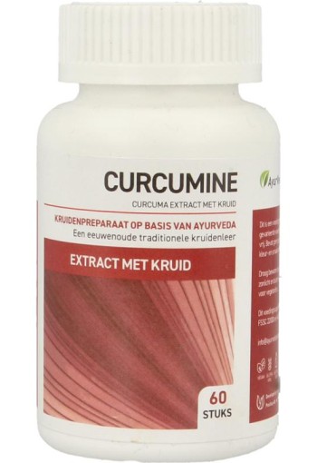 Ayurveda Health Curcumine extract met kruid (60 Tabletten)