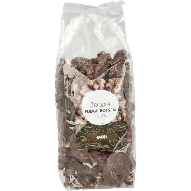 Mijnnatuurwinkel Chocolade fudge rotsen puur (400 Gram)