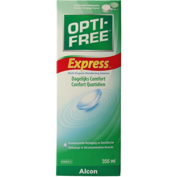 Alcon Optifree express MPDS + lenshouder (355 Milliliter)