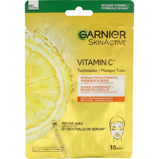 Garnier SkinActive vitamine C sheet mask (28 Gram)
