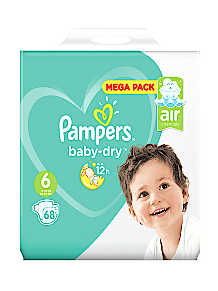 Pampers Baby-Dry Megapak Luiers 6  | 68 stuks
