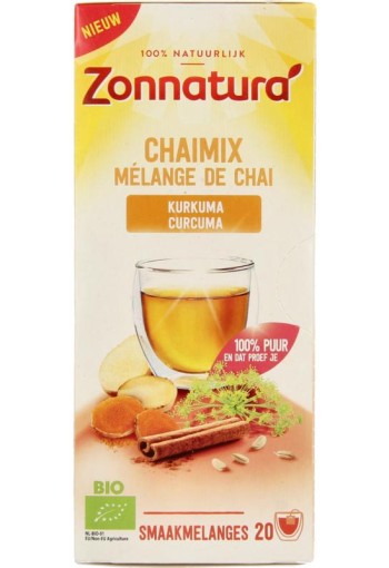Zonnatura Chai mix kurkuma bio (20 Sachets)
