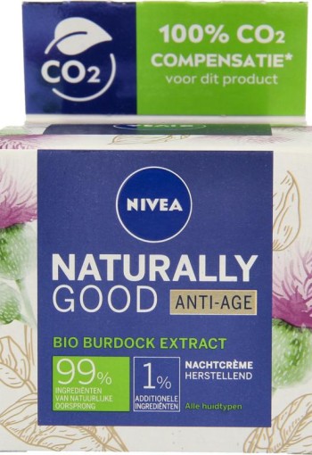 Nivea Naturally good nachtcreme anti-age (50 Milliliter)
