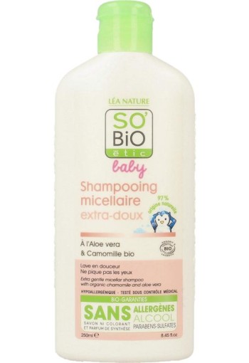 So Bio Etic Baby shampoo micellair (250 Milliliter)