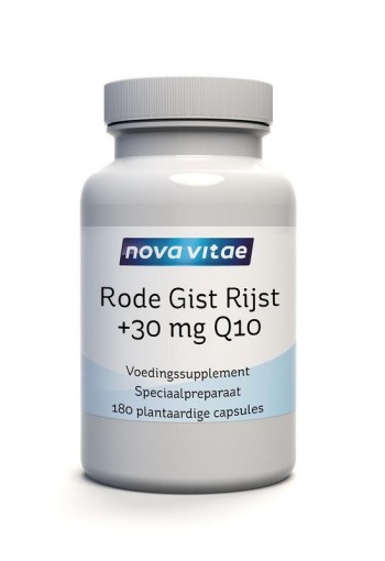 Nova Vitae Rode gist rijst + 30mg Q10 (180 Vegetarische capsules)