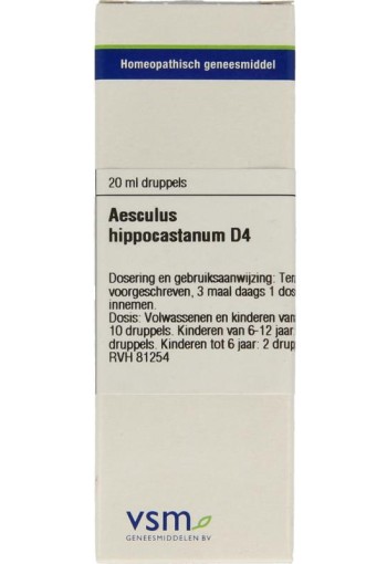 VSM Aesculus hippocastanum D4 (20 Milliliter)