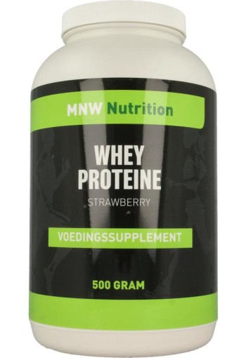 Mijnnatuurwinkel Whey proteine aardbei (500 Gram)