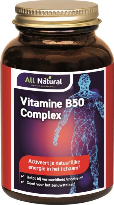 All Natural Vitamine B50 complex (60 Capsules)