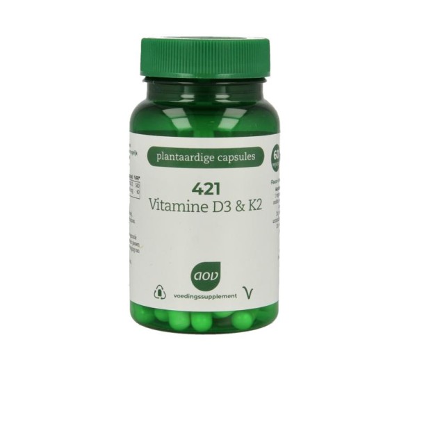 AOV 421 Vitamine D3 & K2 (60 Vegetarische capsules)