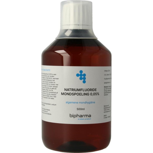 Bipharma Natriumfluoride 0,05% mondspoeling (500 Milliliter)
