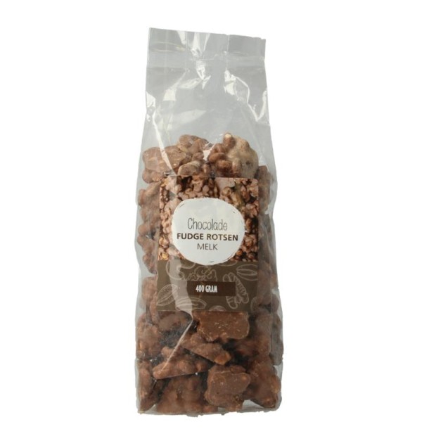 Mijnnatuurwinkel Chocolade fudge rotsen melk (400 Gram)