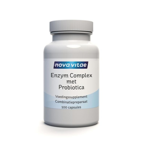 Nova Vitae Enzym complex met probiotica (100 Capsules)