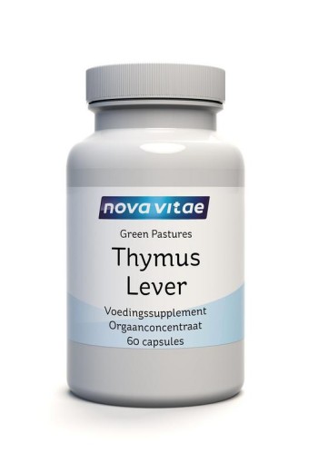 Nova Vitae Thymus lever concentraat - glandular (60 Capsules)