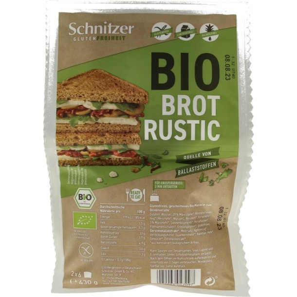 Schnitzer Bread'n toast dark bio (430 Gram)