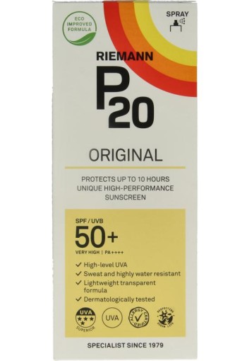 P20 Original spray SPF50+ (175 Milliliter)