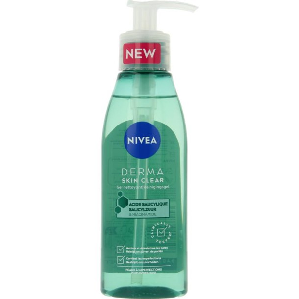 Nivea Derma skin clear wash gel (150 Milliliter)