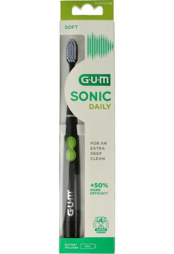 GUM Sonic tandenborstel daily batterij (1 Stuks)