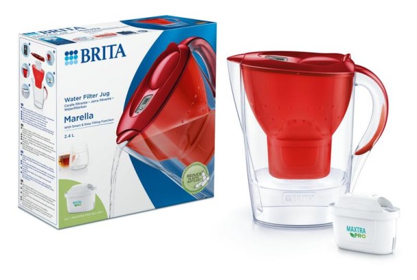 Brita Waterfilterkan Marella cool red (1 Set)