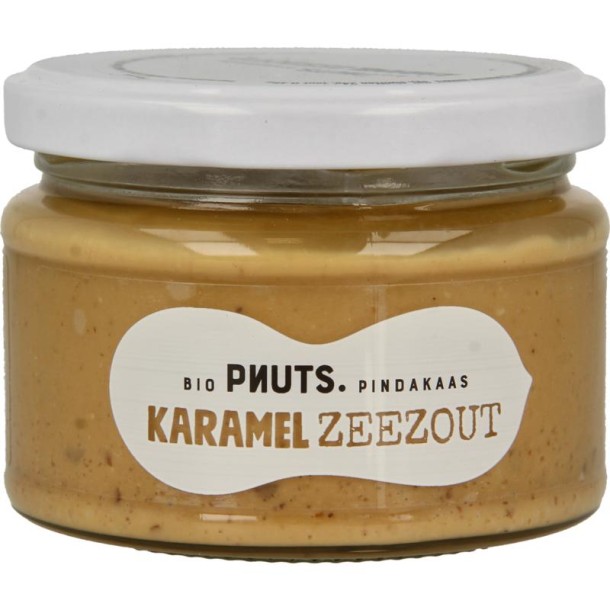 Pnuts Pindakaas karamel zeezout (250 Milliliter)