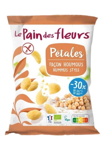 Pain Des Fleurs Chips hummus glutenvrij bio (75 Gram)