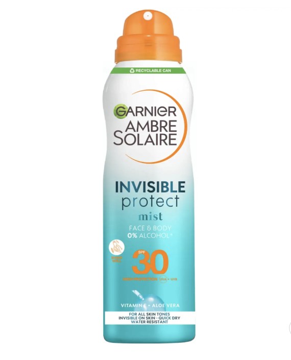Garnier Ambre Solaire UV Water Beschermende Verfrissende Mist SPF30 200ml