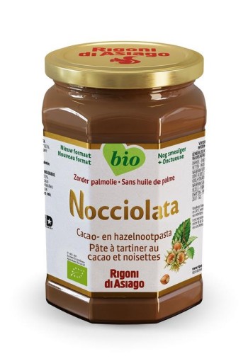 Nocciolata Chocolade hazelnootpasta bio (650 Gram)