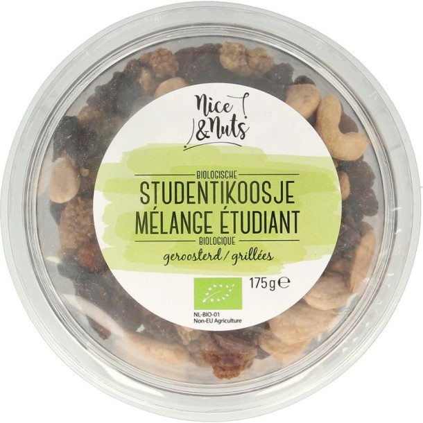 Nice & Nuts Studentikoosje geroosterd bio (175 Gram)