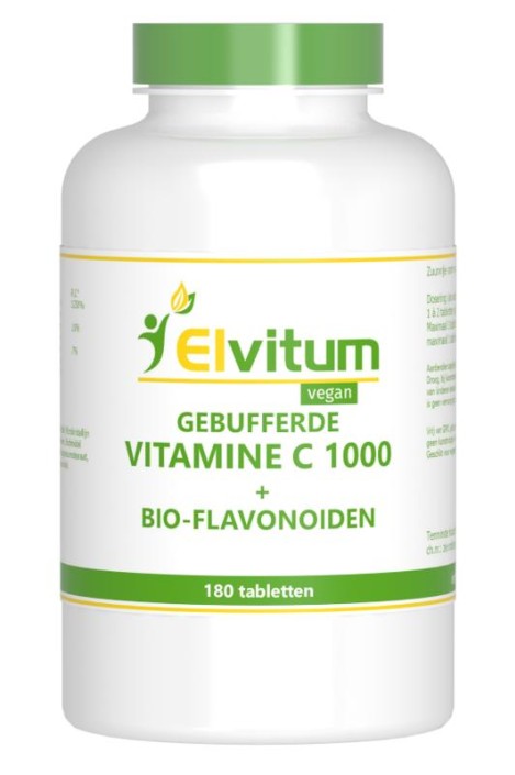 Elvitaal/elvitum Gebufferde vitamine C 1000mg (180 Tabletten)